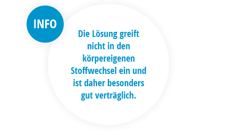 Hinweis zur Verträglichkeit der Lösung