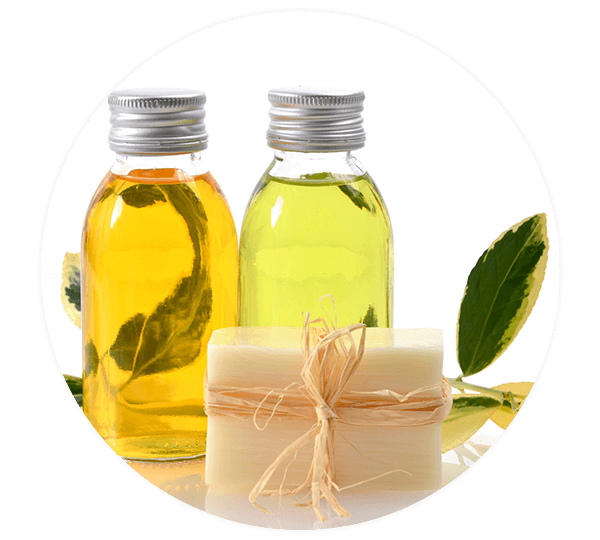 Kokosöl, Olivenöl und Erdnussöl als Hausmittel gegen Hauterkrankungen